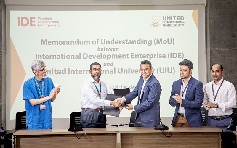MoU on Research Collaboration Signed Between UIU and iDE